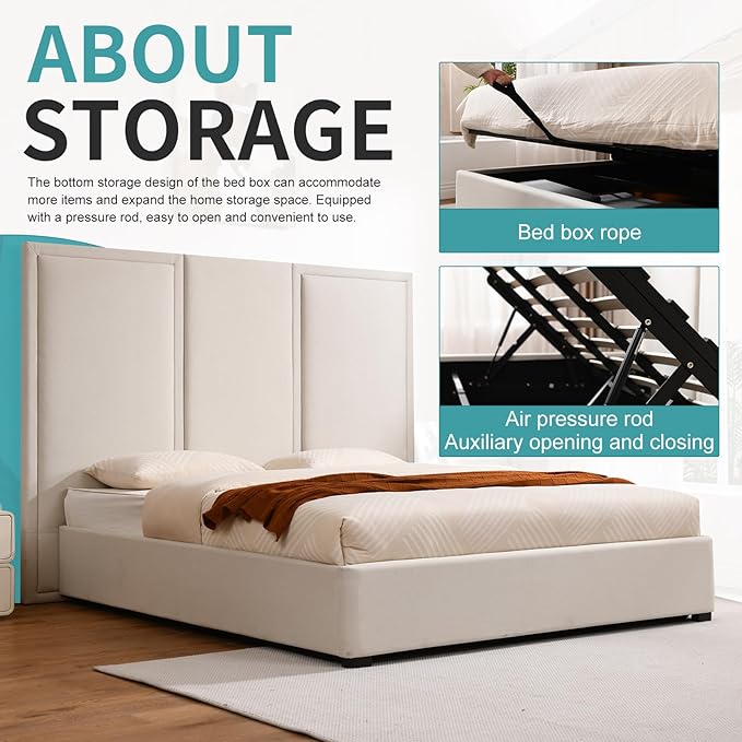 YUHUASHI King Size Bed Frame - Image 5