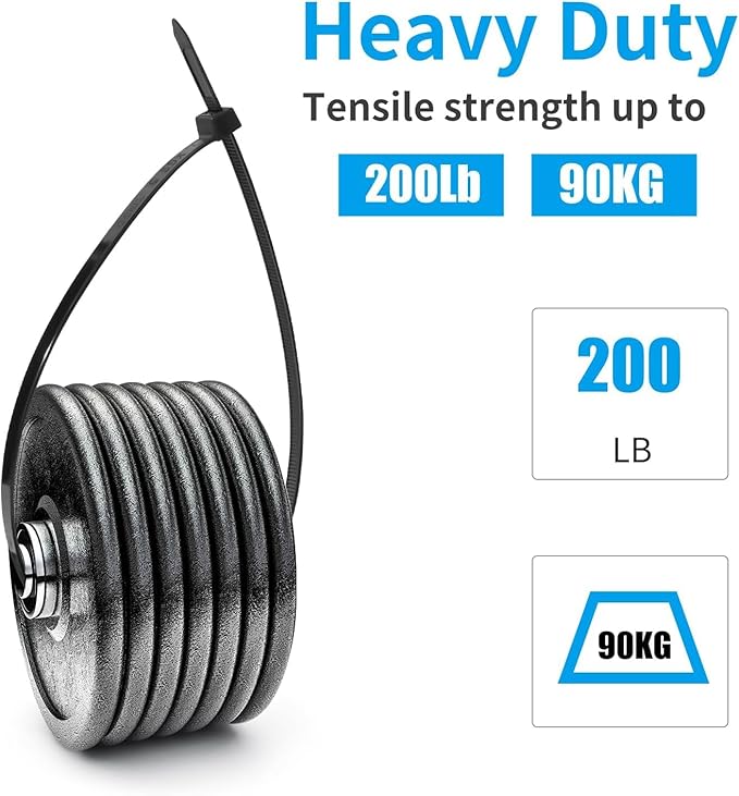 XINGO 16 Inch White Large Zip Ties Heavy Duty 500 Pack, 200 LBS Ultra Strong - Image 4
