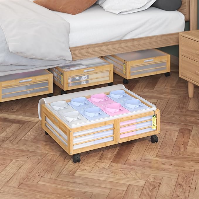 Under Bed Storage Containers by BambooSync