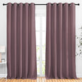 NICETOWN Blackout Dry Rose Curtains & Drapes 90 inches Long by NICETOWN