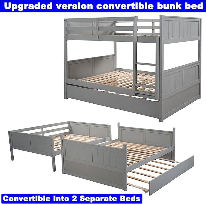 Upgraded Version Best Full Over Full Bunk Bed - Image 6