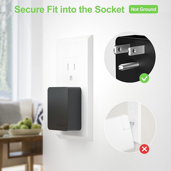 Nekmit Dual Port Ultra Thin Flat USB Wall Charger - Image 3