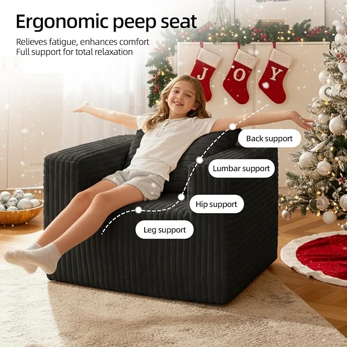 Single Cloud Sofa, Giant Bean Bag Chair - Image 6