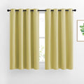 NICETOWN Paler Yellow Room Darkening Short Curtains by NICETOWN