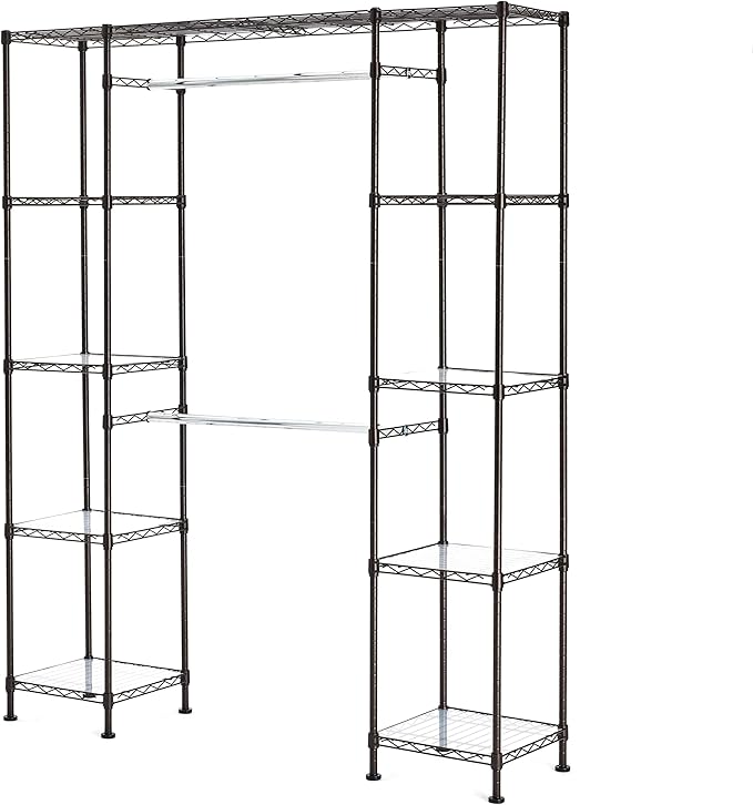 Amazon Basics Expandable Metal Hanging Closet Organizer and Storage Rack - Image 7