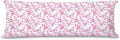 Pink Chinoiserie Golden Retriever Dog 20x54 Body Pillow Cover by Unknown