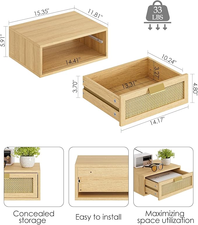 Floating Nightstand, Floating Shelf - Image 2