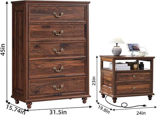 24" Wide Farmhouse Nightstand - Image 2