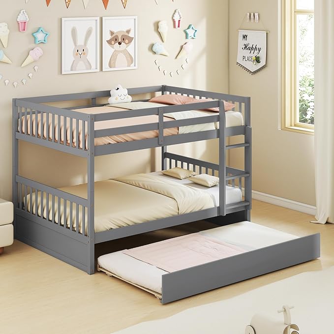 KOMFOTT Wood Full Over Full Bunk Bed - Image 5