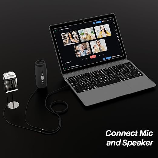 1/8inch Aux Headphone Splitter 2 Way Cable 2FT, 3.5mm 1 Male to 2 Female Mic - Image 3