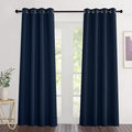 NICETOWN Navy Blackout Curtains 84 inch Length 2 Panels, Grommet Thermal by NICETOWN