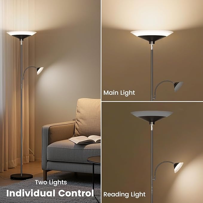 RGB Torchiere Floor Lamp - Image 8