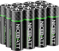 NICEBATT Rechargeable aa Batteries 2800mAh, Premium NiMH Double A Battery Low by Unknown