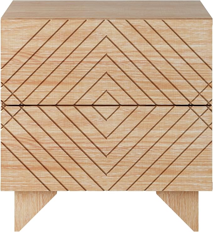 MUSEHOMEINC Solid Wood Nightstand - Image 6