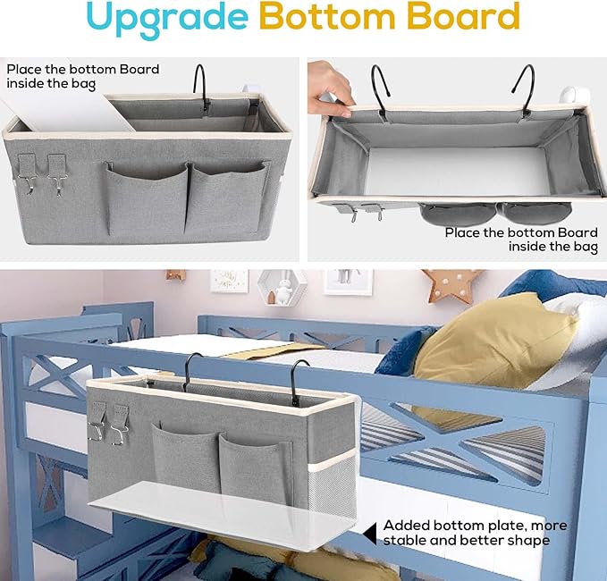 1pcs Bedside Caddy Hanging Storage Bag, Organizer Baskets - Image 3