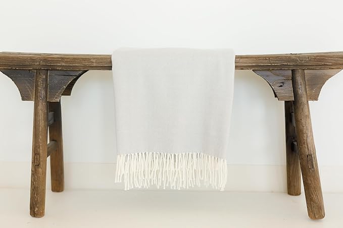 Alashan Cotton Acrylic Adirondack Herringbone Woven Throw - Image 2