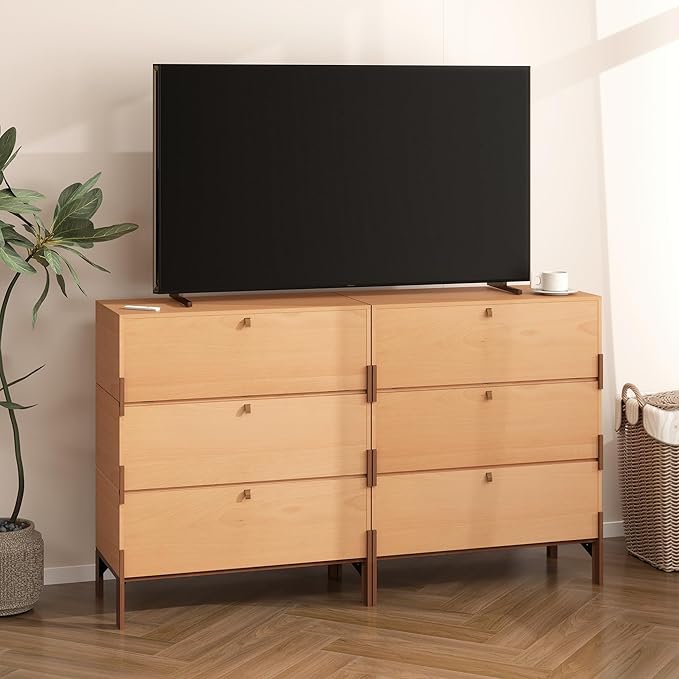 Stackable 3 Drawers Dresser, Customizable Chest of Drawers - Image 5