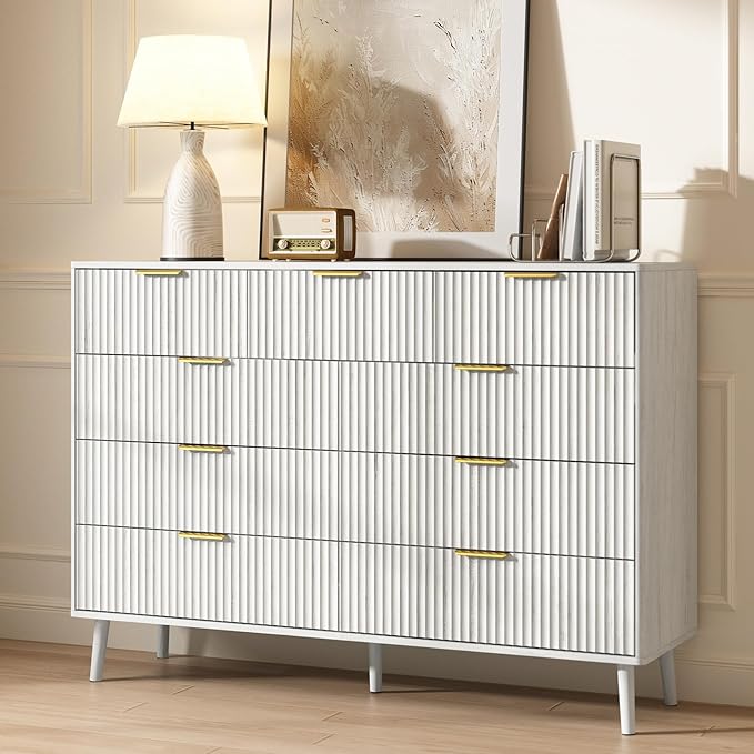 CARPETNAL Fluted 9 Drawer Dresser by CARPETNAL