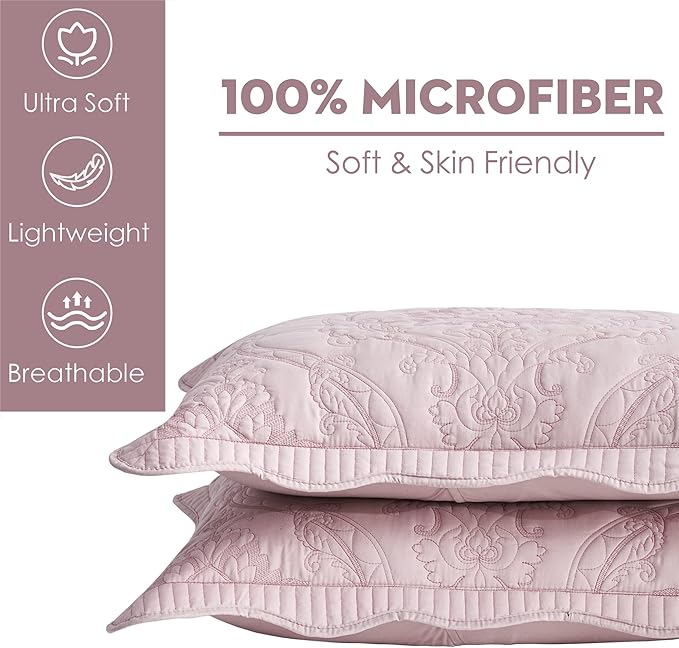 CHIXIN Microfiber Standard Pillow Shams Set of 2 - Image 6