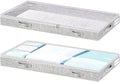 Low Profile Under Bed Storage, 3-Inch High Foldable Underbed Storage Bins by Tinharthy
