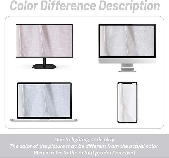 DriftAway Double Layer Linen Blackout Tie Up Curtains Thermal Insulated Fully - Image 9