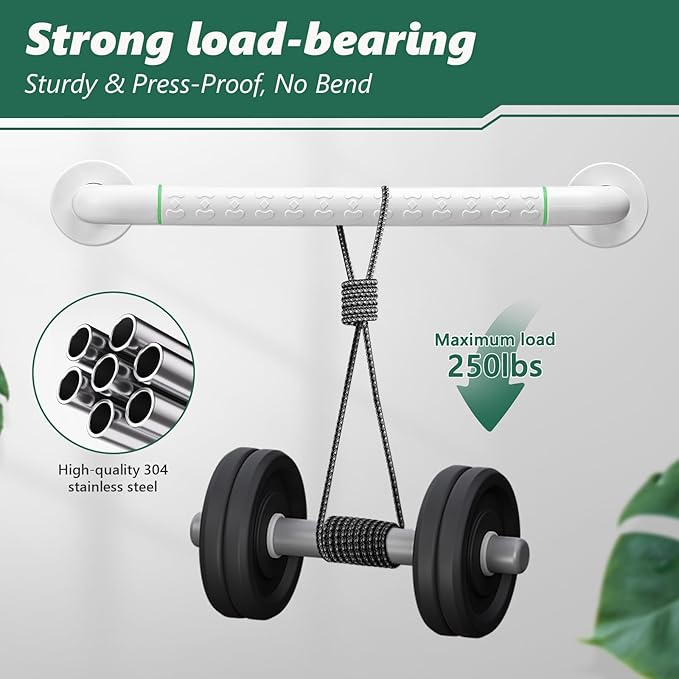 Grab Bars for Shower, 2 Pack 20 Inch Shower Handle Bath Grab Rails - Image 6