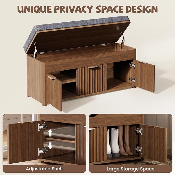 Shoe Bench with Storage - Image 7