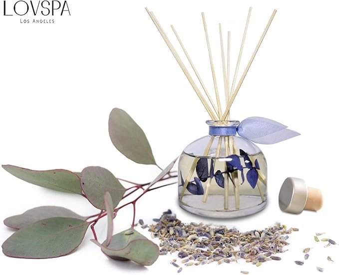LOVSPA Reed Diffuser Set, DE-Stress Lavender Eucalyptus Scented Oil Diffuser - Image 5