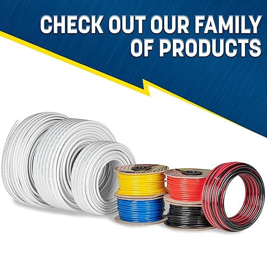 GS Power 50 Ft Duplex Marine Wire, 12 Gauge Wire, Oxygen-Free Tinned Copper 12 - Image 6