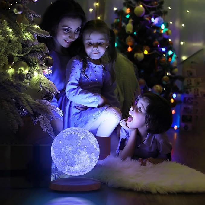 Levitating Moon Lamp Galaxy Lamp 6 inch 18 Colors LED 3D Moon Light, Remote & - Image 7