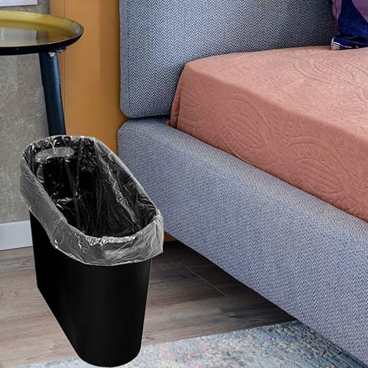 ROYFACC Small Trash Can Plastic Bathroom Wastebasket 3.2 Gallon Slim Garbage - Image 6