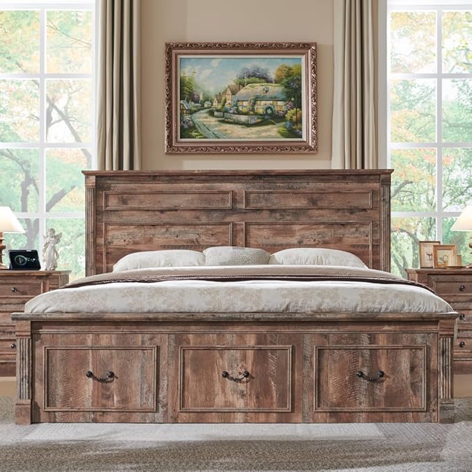 Farmhouse King Size Bed Frame - Image 3