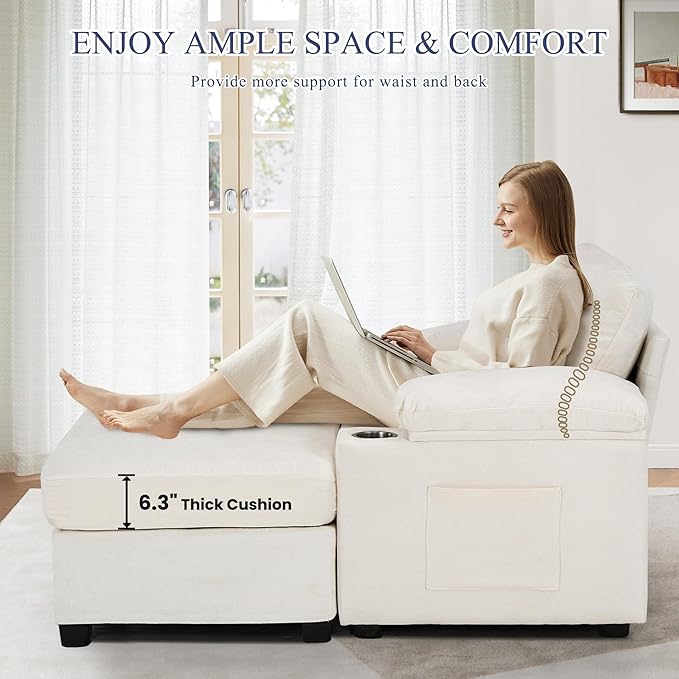 SUNWAVE 58" Chaise Lounge Chair - Image 5