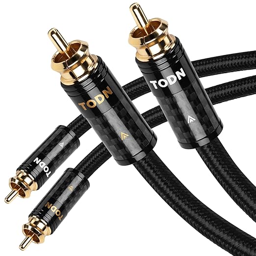 TODN Audiophile RCA Cables 3ft by TODNAudio