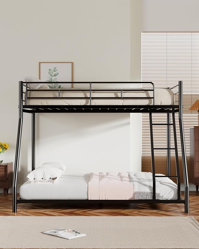 Twin Over Full Bunk Bed for Adults & Kids, Heavy Duty Bunk Beds - Image 7