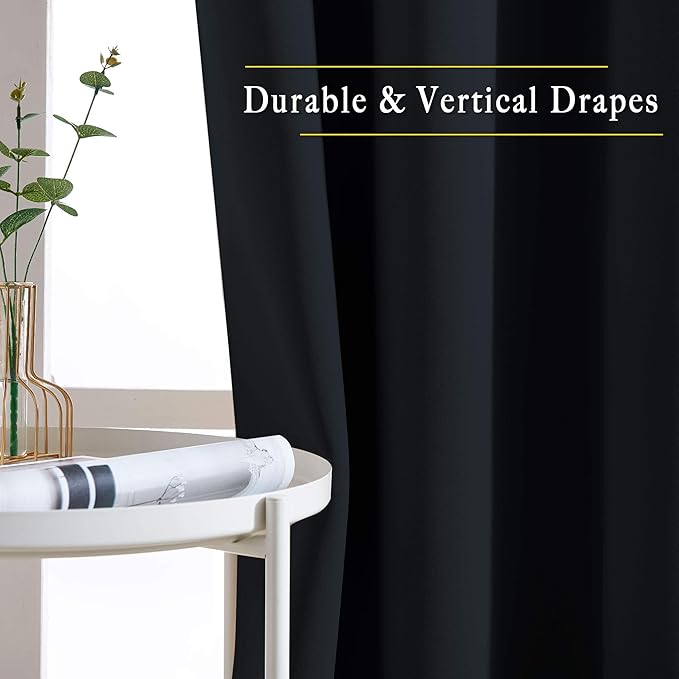 NICETOWN Black Curtains for Boys Room - Image 4