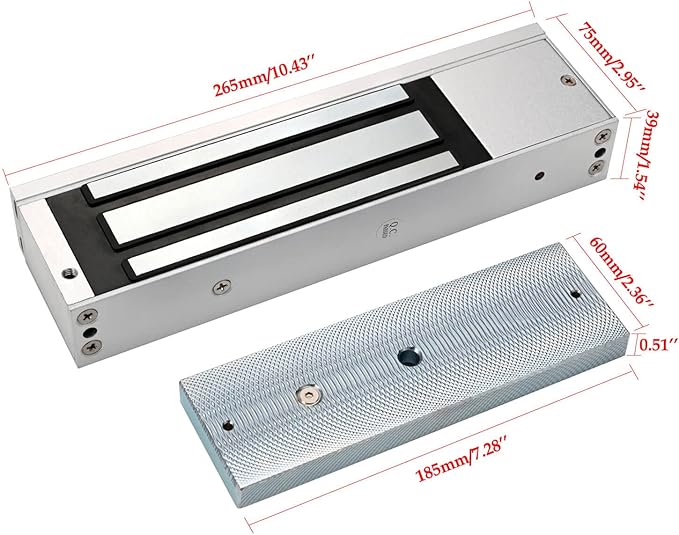 Z and L Bracket for 1200LBS 500KG Holding Force Electromagnet Lock Single - Image 5