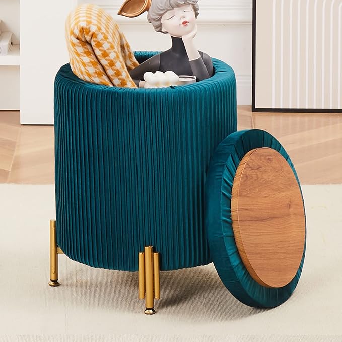 Mxfurhawa Round Ottoman Foot Stool by Mxfurhawa