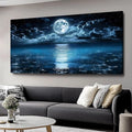 Huaaliunn Big Moon Canvas Wall Art by Unknown