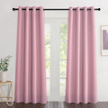 NICETOWN Blackout Crystal Pink Curtains 84 inches Long, Grommet Room Darkening by NICETOWN