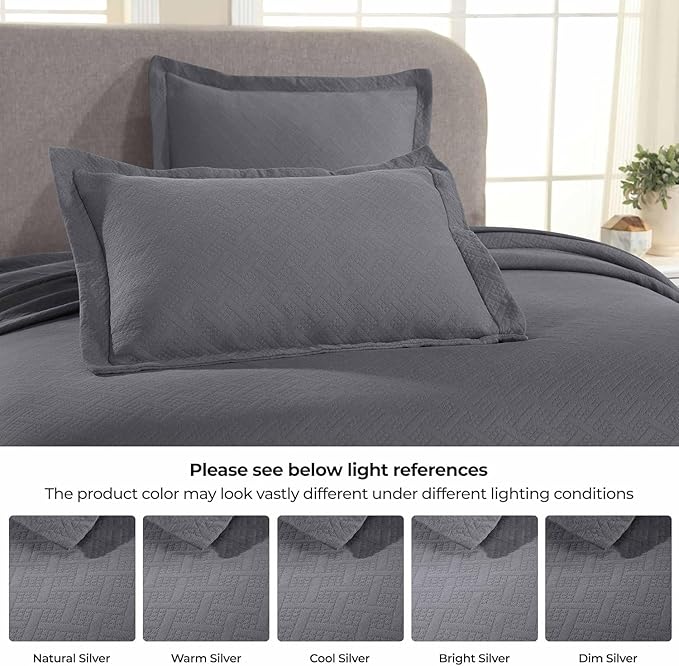 Superior 100% Cotton Basket Weave Bedspread - Image 7