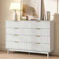 CARPETNAL Fluted 8 Drawer Dresser by CARPETNAL