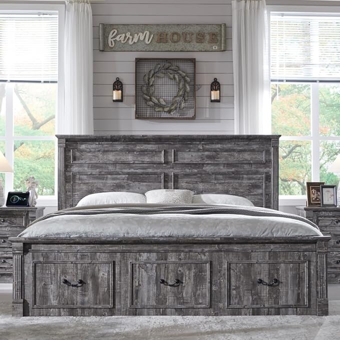 Farmhouse King Size Bed Frame - Image 3