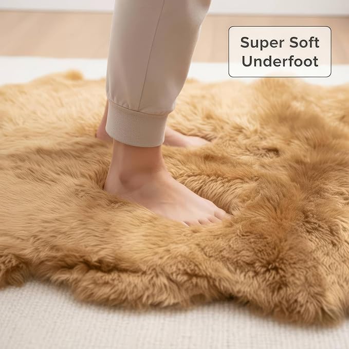 Large Sheepskin Rug for Living Room - Image 5