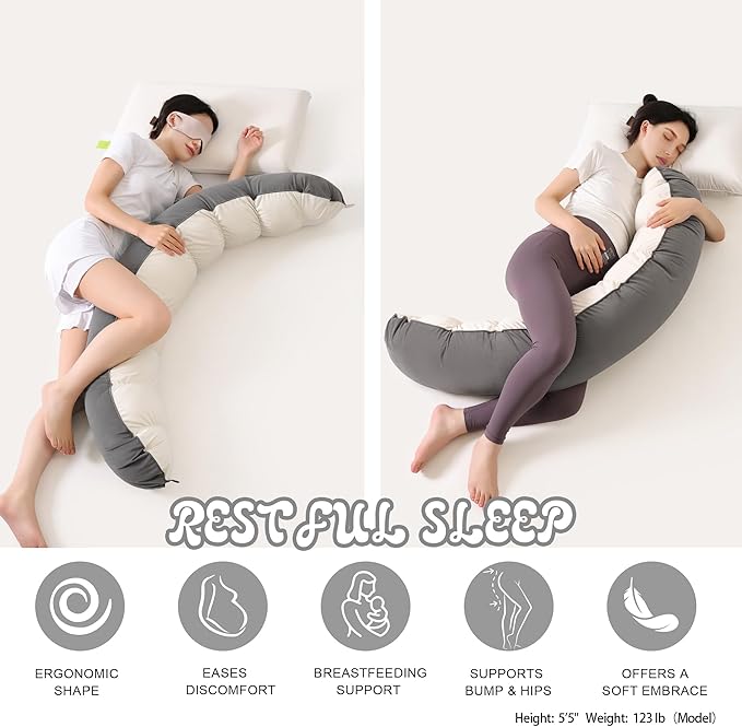 Peallow – Long Round Body Pillow - Image 4