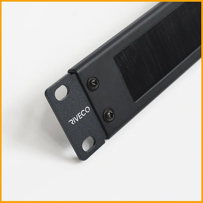 RIVECO 1U Brush Panels for Rack Cable Management, Server Rack Cable Organizer - Image 3