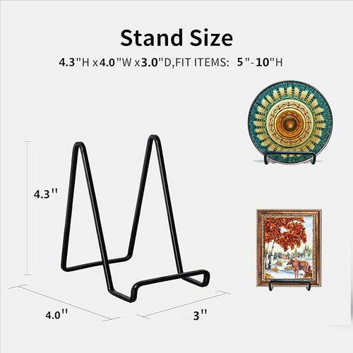 3 Pack 4 inch Metal Plate Stands - Image 2