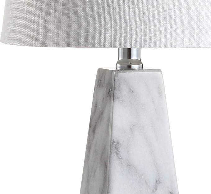 JONATHAN Y JYL1037A 20.5" Modern White Marble Table Lamp, Contemporary - Image 6