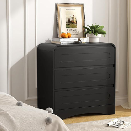 3 Drawer Dressers for Bedroom, Large Modern Dressers by SOLACEFURNITURE