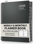 Dunwell 2026 Planner Book 8.5x11, Weekly Monthly Calendar, Jan to Dec, Large by Dunwell